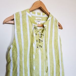 Christian Siriano Linen Blouse